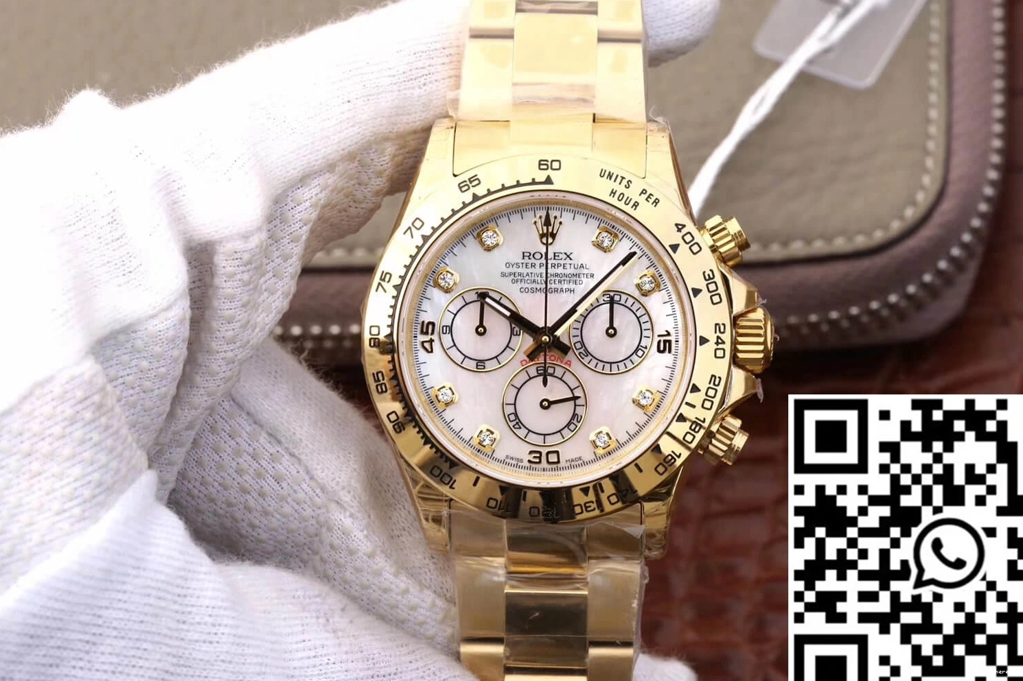Dial Gold Daytona 116528-78598 JH Diamonds Cosmograph Factory Yellow Rolex 0419